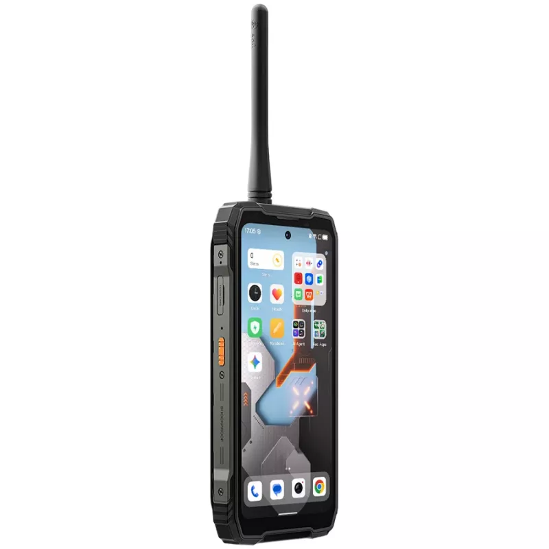 Blackview XPLORE 1 Walkie-talkie 22km 5G Rugged Phone 6.78-inch FHD 2460x1080 120Hz+2.01-inch 296x240 12+256GB MTK Dimensity 7050 octa-core 2.4Ghz Cam 50+64MP+20MP Night Vision 20000mAh NFC Gorilla Glass 5 Android 15 MIL-STD Black