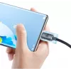 Baseus Crystal Shine USB-A do USB-C Kabel 1,2m 100W 6A QC 3.0 Pleciony Nylon Czarny