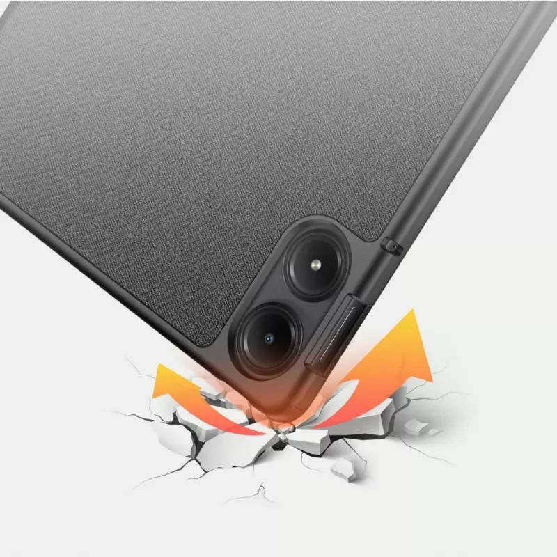 Dux Ducis Domo Case z klapką i funkcją Smart Sleep dla Xiaomi Redmi Pad Pro (4G/5G)/Poco Pad 12.1 - Czarny
