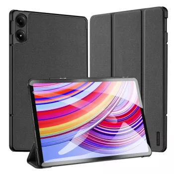 Dux Ducis Domo Case z klapką i funkcją Smart Sleep dla Xiaomi Redmi Pad Pro (4G/5G)/Poco Pad 12.1 - Czarny