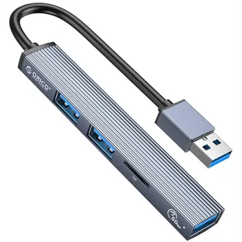 ORICO USB 3.0 4-Port USB-A Hub, 5Gbps, Czarny