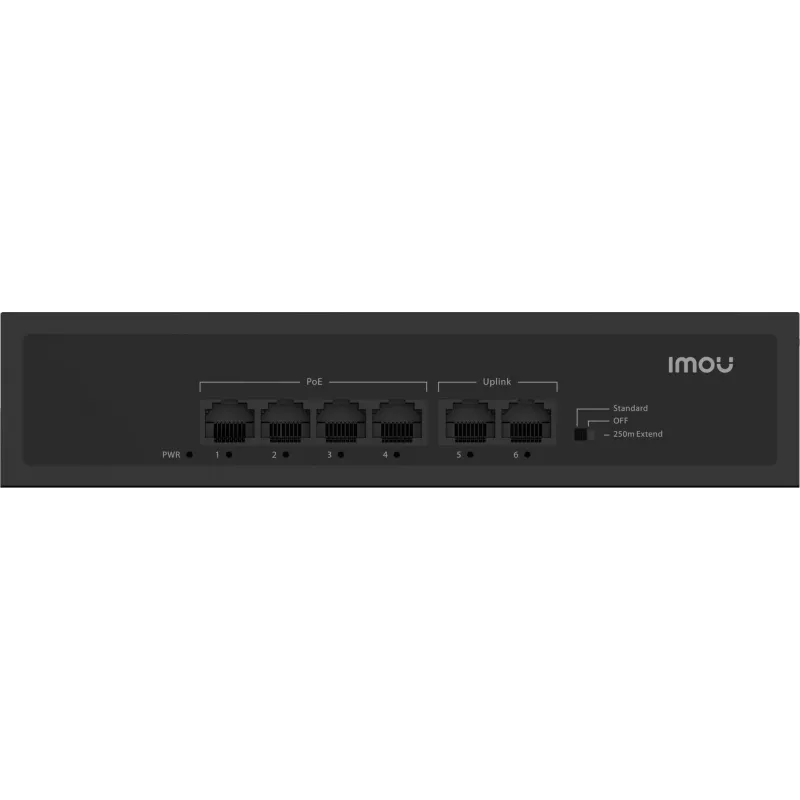 Przełącznik Imou SF106P 6-portowy PoE+ (4x PoE, 2x uplink, budżet 60W)