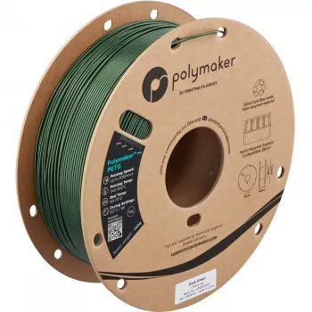 Polymaker PETG filament do drukarki 3D, 1,75 mm, 1 kg, ciemnozielony (PB05016)