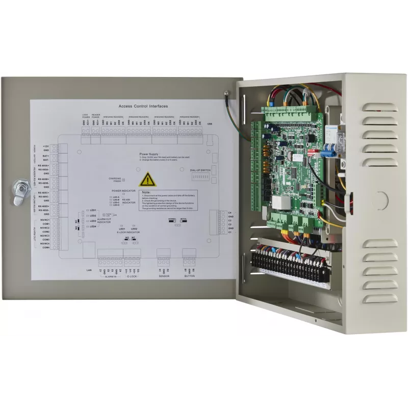 Kontroler dostępu Hikvision DS-K2602T, 2-drzwiowy, TCP/IP, RS-485, Wiegand