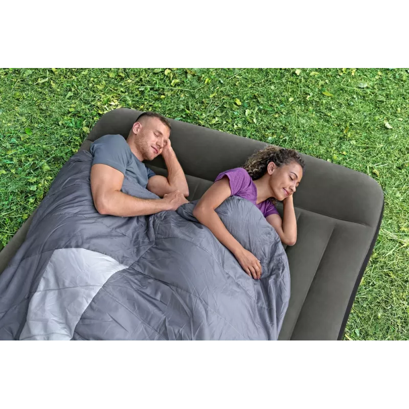 Materac nadmuchiwany Bestway 203 x 152 x 30 cm Queen Size z wbudowaną pompką