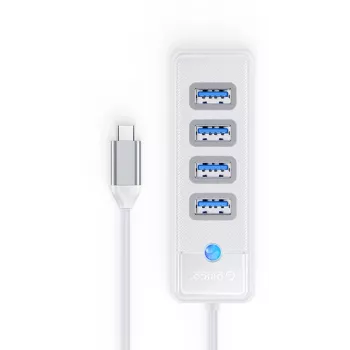 ORICO PW4U-C3-015-WH-EP Hub USB-C 4x USB-A 3.2 Gen 1 Biały