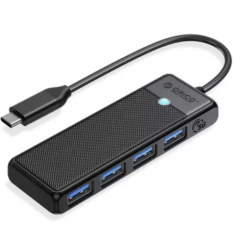ORICO USB-C Hub 4-Port USB-A 3.0 5Gbps Czarny