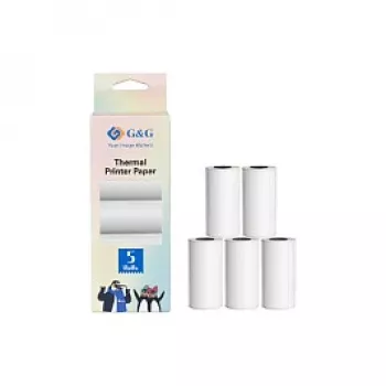 Papier termiczny G&G 5 rolek 57 x 30 mm 6,6 m długości (21690)