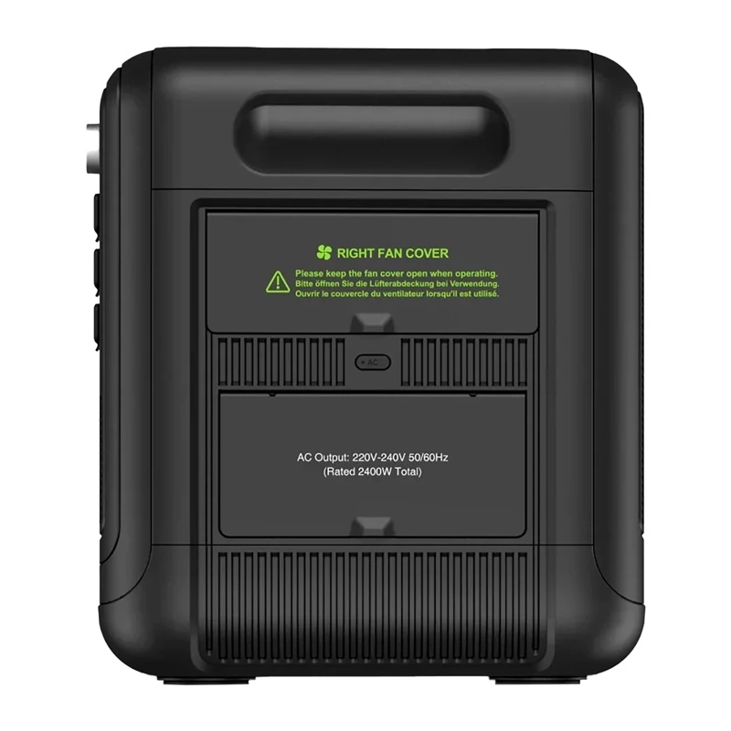 FOSSIBOT F2400 2400W stacja ładująca, czarny