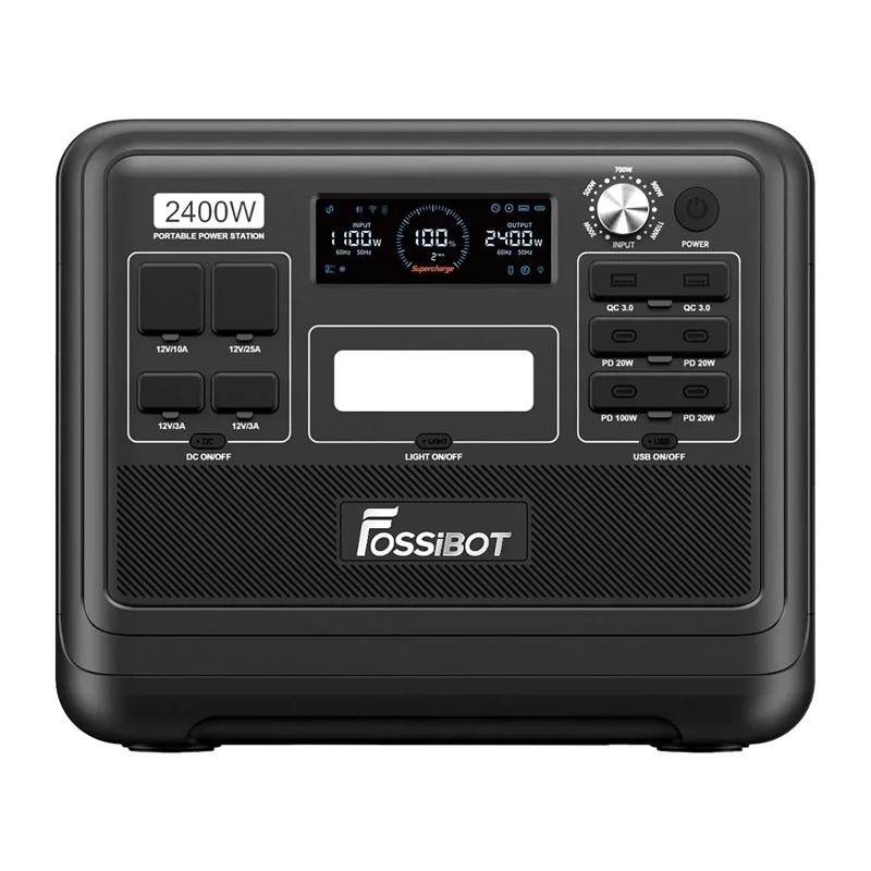 FOSSIBOT F2400 2400W stacja ładująca, czarny