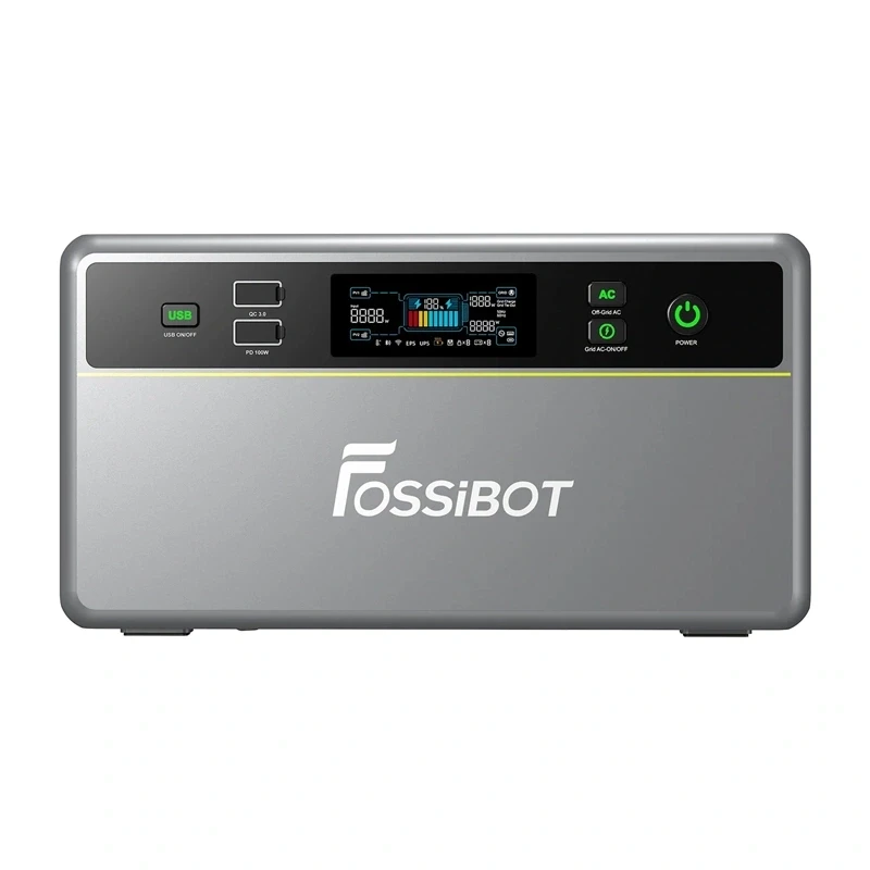 FOSSIBOT FBP1200 1200W Przenośna Stacja Zasilania (Zielony)