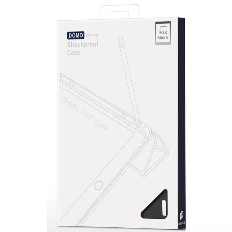 Dux Ducis Domo Foldable Case with Pencil Storage for iPad Mini 7/6, Black