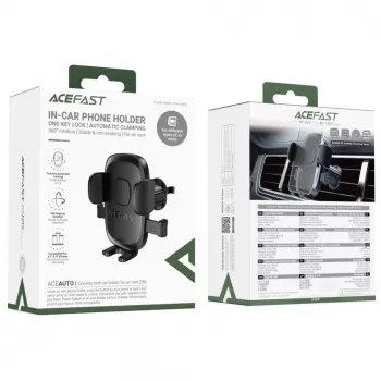 Acefast D56 Uchwyt samochodowy, 4.7inch - 6.9inch Czarny