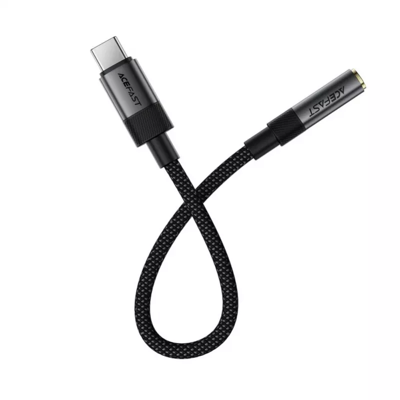 Acefast USB-C na 3.5mm J12 Adapter Audio Czarny