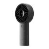 JISULIFE Handheld Fan 4 Czarny - Przenośny, ładowany przez USB mini wentylator z 3 prędkościami, składana konstrukcja