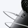 JISULIFE Handheld Fan 4 Czarny - Przenośny, ładowany przez USB mini wentylator z 3 prędkościami, składana konstrukcja