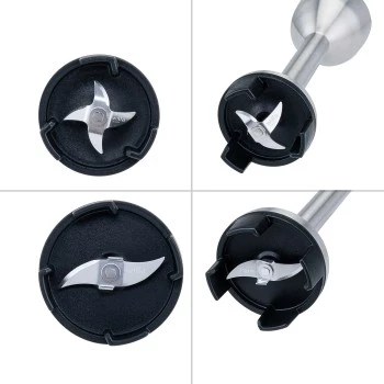 WILFA PROSTICK Blender ręczny Full-Pack 1000W Czarny/Stal nierdzewna