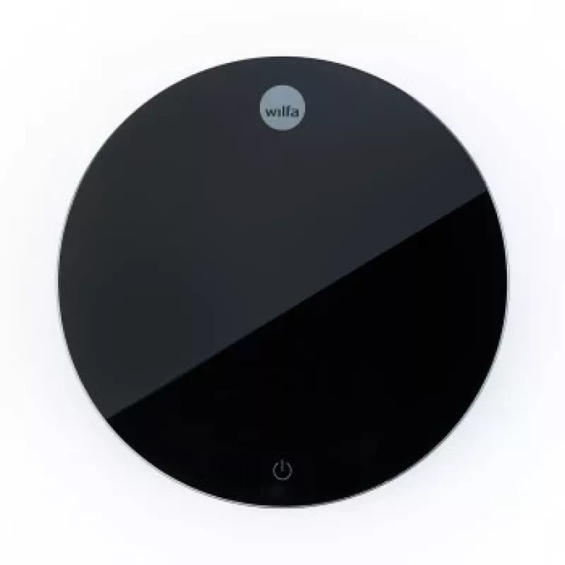 WILFA UNIFORM COFFEE SCALE - Cyfrowa waga do kawy z timerem, Bluetooth, udźwig 2000g, dokładność 0,1g, czarna