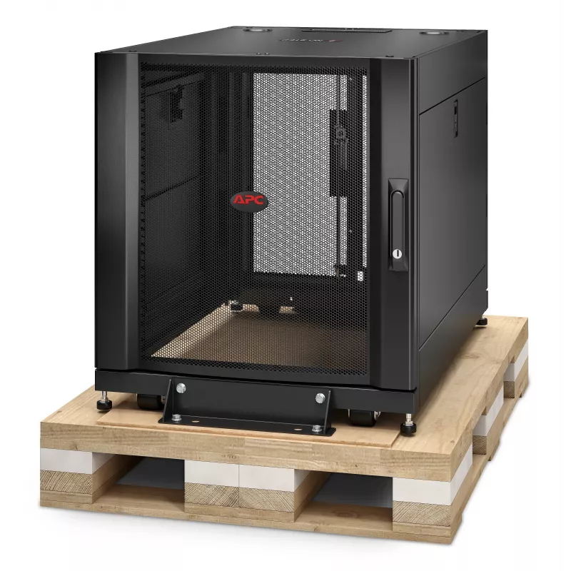 APC NetShelter SX 12U Server Rack Enclosure 600mm x 900mm z bokami, czarny, opakowanie zabezpieczające