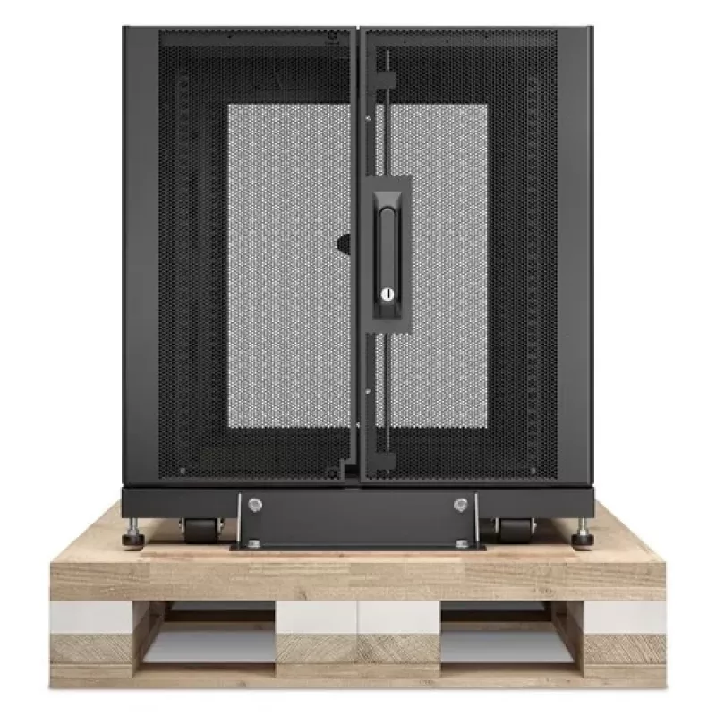 APC NetShelter SX 12U Server Rack Enclosure 600mm x 900mm z bokami, czarny, opakowanie zabezpieczające