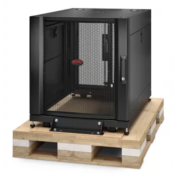 APC NetShelter SX 12U Server Rack Enclosure 600mm x 900mm z bokami, czarny, opakowanie zabezpieczające