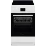AEG CCB56491BW Wolnostojąca Kuchenka Elektryczna z Płytą Ceramiczną, 73L Piec Konwekcyjny i 39L Piec Tradycyjny, Biały