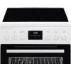 AEG CCB56491BW Wolnostojąca Kuchenka Elektryczna z Płytą Ceramiczną, 73L Piec Konwekcyjny i 39L Piec Tradycyjny, Biały