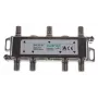 AXING AX BVE 6-01 6-drożny Rozgałęźnik TV/SAT, 75 Ohm, Złącze F, Cynk ciśnieniowy, Czarny
