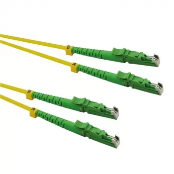ROLINE światłowodowy kabel krosowy (patchcord) Duplex 9/125 µm OS2 LSH/APC, LSOH, żółty, 3 m
