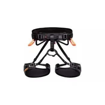 MAMMUT Ophir 4 Slide Uprząż Wspinaczkowa Czarny/Safety Orange - Rozmiar M