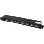 VALUE 19-calowa panel krosowy Cat6A/Class EA 24 porty ekranowany czarny