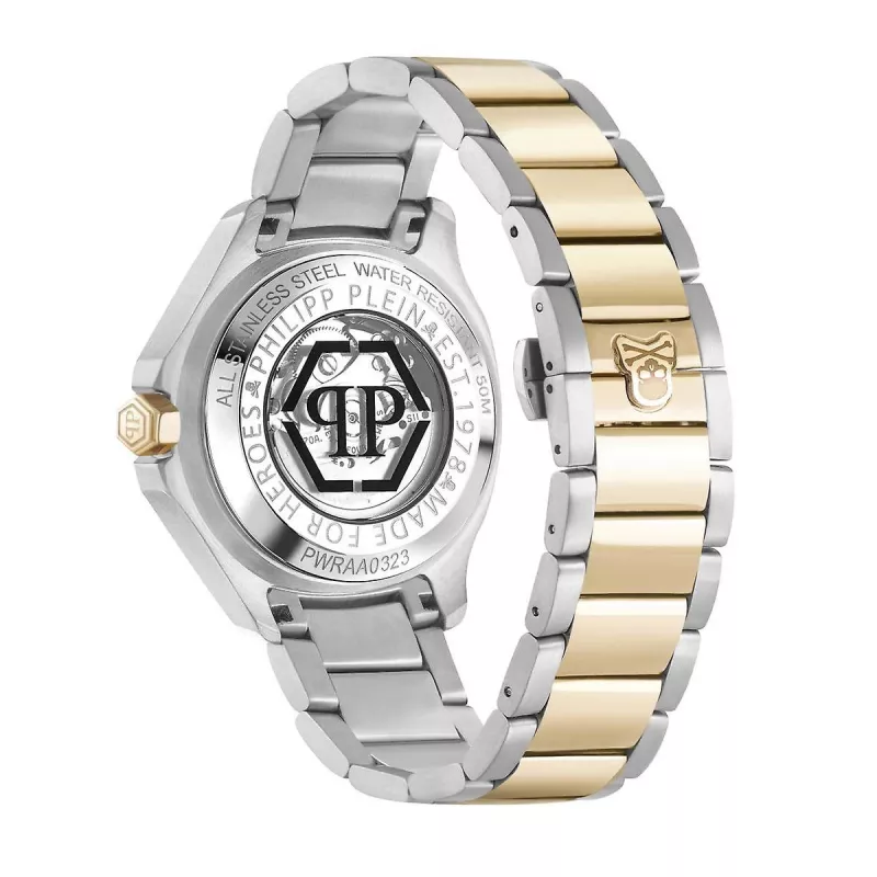 Philipp Plein The $keleton Męski Zegarek Automatyczny PWRAA0323 42mm Czarny Silikon