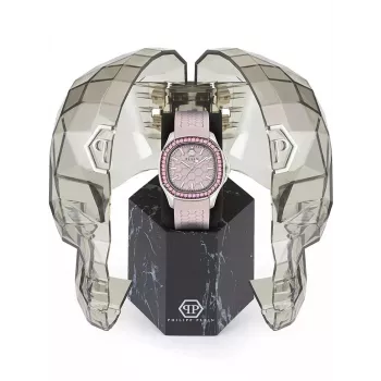 Zegarek damski Philipp Plein PWTAA0123 38mm na czarnym pasku silikonowym