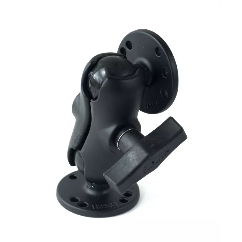 RAM MOUNTS C Size Short Double Socket Arm z 2x 2,5-calowymi podstawami okrągłymi
