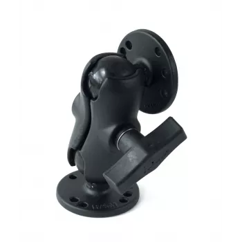 RAM MOUNTS C Size Short Double Socket Arm z 2x 2,5-calowymi podstawami okrągłymi