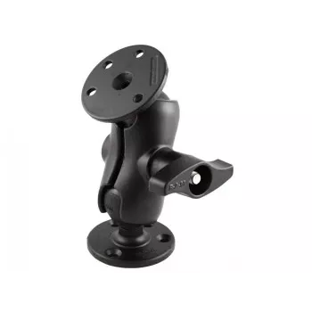 RAM MOUNTS Krótkie ramię z podwójnym przegubem kulowym z 2x podstawą okrągłą z kulą D-Size 2,25 inch 3,68 inch