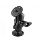 RAM MOUNTS Krótkie ramię z podwójnym przegubem kulowym z 2x podstawą okrągłą z kulą D-Size 2,25 inch 3,68 inch