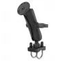 RAM MOUNTS C Size Medium Double Socket Arm, Black, 5.69 inch Overall Length