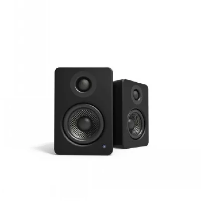 Kanto Audio YU2MB-CG 3-Driver Powered Speakers with USB DAC and 3.5mm AUX - Matte Black (Incl. Type C & G Power Cords)