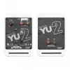 KANTO AUDIO YU2MW-CG Zasilane głośniki półkowe z USB DAC i 3.5mm AUX - Biały mat (z przewodami zasilającymi Typ C i G)