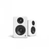 KANTO AUDIO YU2MW-CG Zasilane głośniki półkowe z USB DAC i 3.5mm AUX - Biały mat (z przewodami zasilającymi Typ C i G)