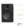KANTO AUDIO TUKMB-FG Premium Powered Speaker z wyjściem słuchawkowym, USB DAC, dedykowanym przedwzmacniaczem gramofonowym, Bluetooth, matowa czerń (z przewodami zasilającymi typu F i G)