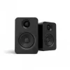 KANTO AUDIO YU-CG Aktywne głośniki podstawkowe z Bluetooth i wejściem RCA - Czarny winyl (z przewodami zasilającymi Typ C i G)