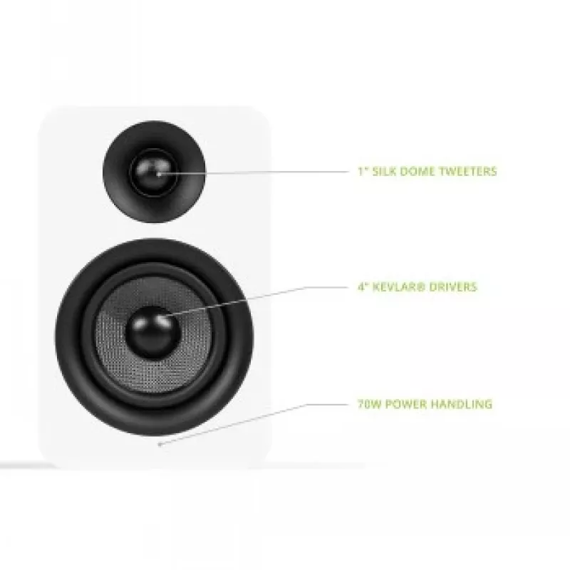 KANTO AUDIO YUP4W Pasywne głośniki podstawkowe, para - biały