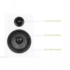 KANTO AUDIO YUP6W Pasywne głośniki podstawkowe (para) - Biały - 1 inch kopułka jedwabna & 5.25 inch woofer Kevlar