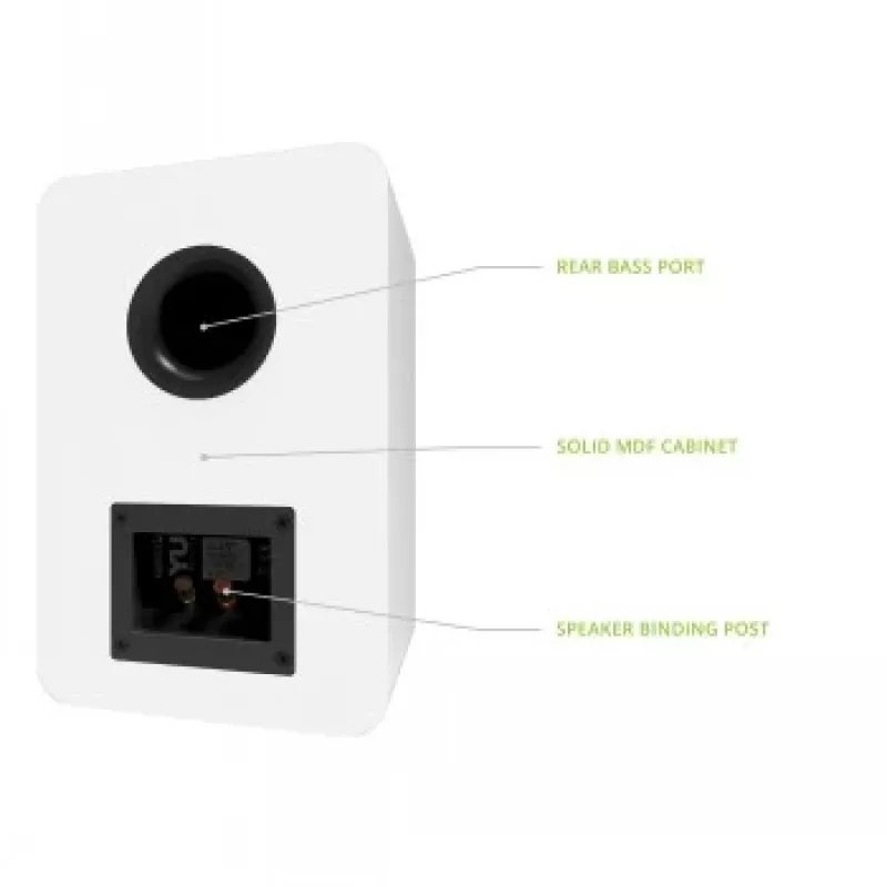 KANTO AUDIO YUP6W Pasywne głośniki podstawkowe (para) - Biały - 1 inch kopułka jedwabna & 5.25 inch woofer Kevlar