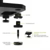 Kanto Audio 22 Tall Fillable Speaker Stands z Stopkami Izolacyjnymi - Czarny (Para)