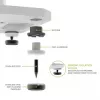 KANTO AUDIO 26 Tall Fillable Speaker Stands z izolującymi stopkami - Biały (Para)