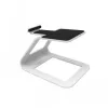 KANTO AUDIO Elevated Desktop Speaker Stands for Small Speakers - White (Pair)