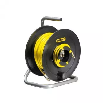 STANLEY Pneumatyczny bęben węża 20m 8x12mm Automatyczne zwijanie Montaż ścienny